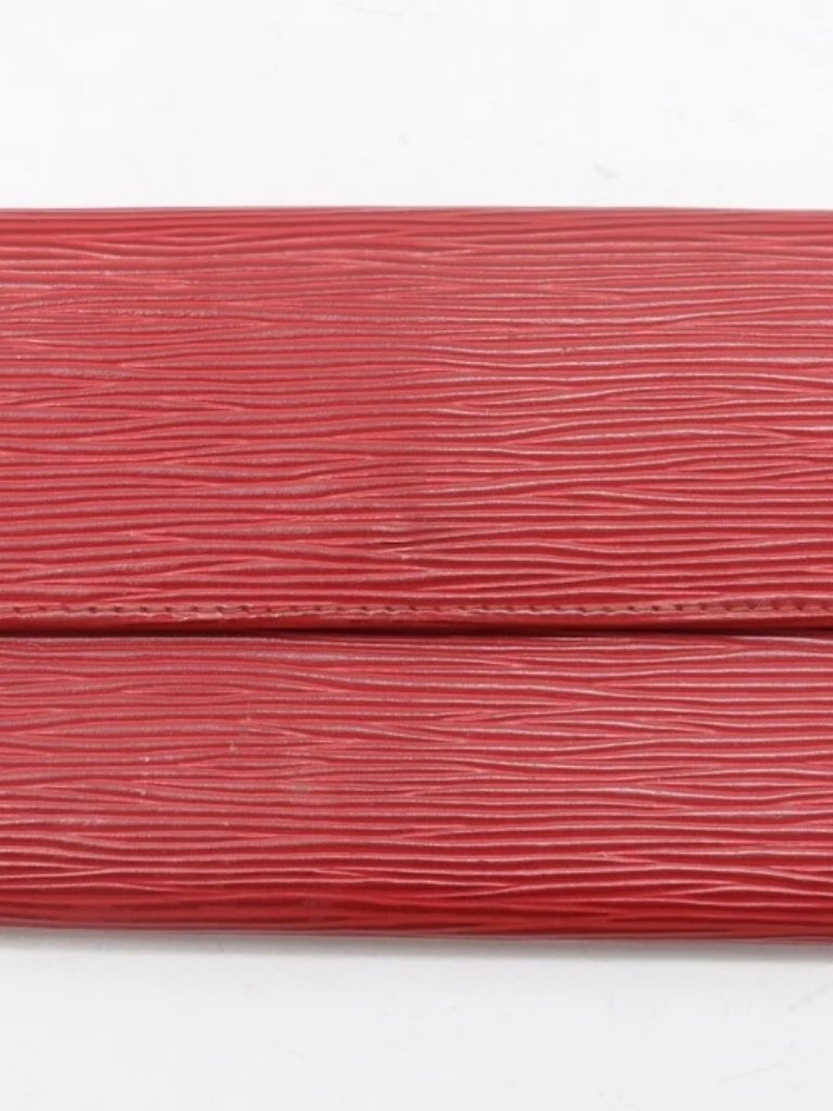 Louis Vuitton Epi Red Leather Pochette Porte-Monnaie Wallet